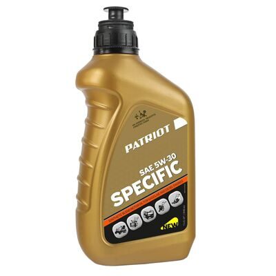 Масло 4-х тактное полусинтетическое PATRIOT SPECIFIC HIGH-TECH 5W30 SJ/CF 0,946 л. 850030595